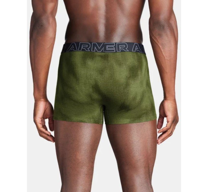 Труси UA PERFORMANCE COTTON - SOLID 3 IN 3PK Зелений, Сірий, Чорний M (1383892-391 M)