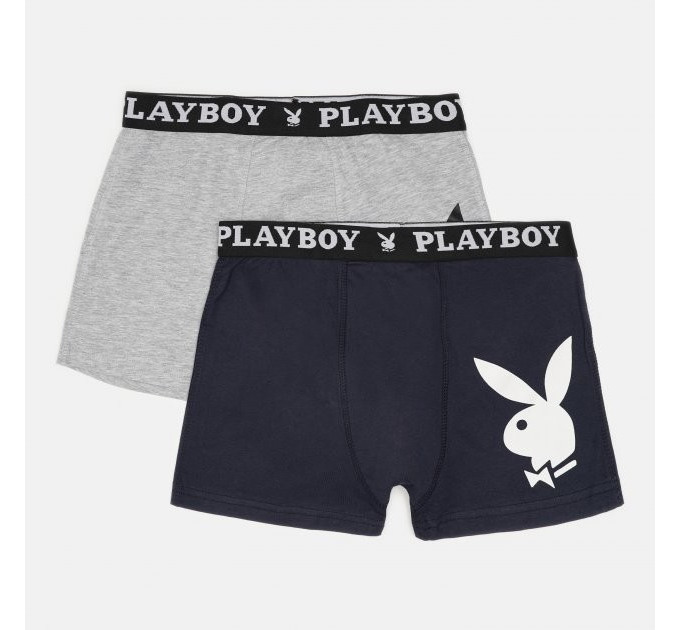 Набір труси-боксери ANNYA PLAYBOY BOXERSHORT сірий, синій Чол S ANNYA-26 S