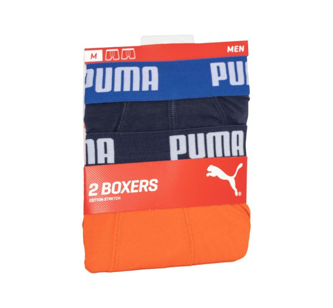 Труси-боксери Puma Basic Boxer 2-pack S blue/orange 521015001-002