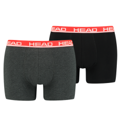 Труси-боксери Head BASIC BOXER 2P Сірий; Червоний L (701202741-011 L)