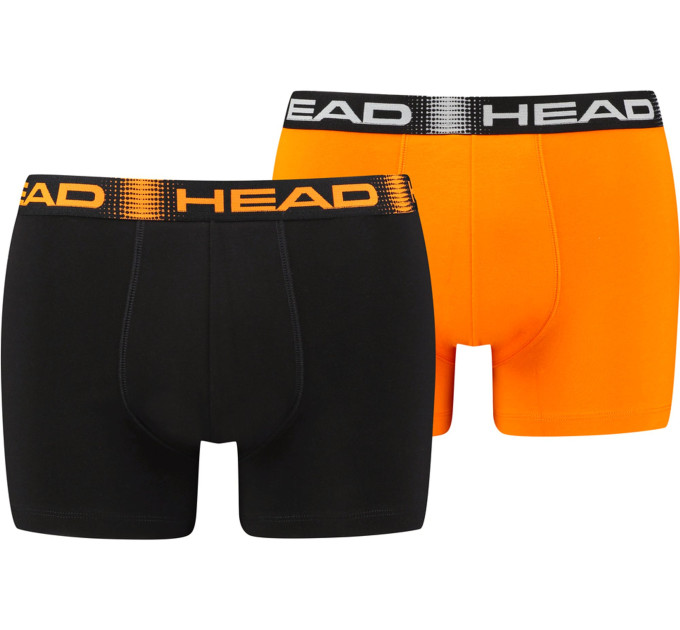 Труси-боксери Head BASIC BOXER 2P Чорний; Помаранчевий XL (701219886-001 XL)