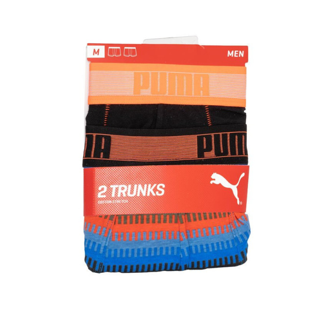 Труси-боксери Puma Worldhood Stripe Trunk 2-pack S black/red/blue 501004001-030