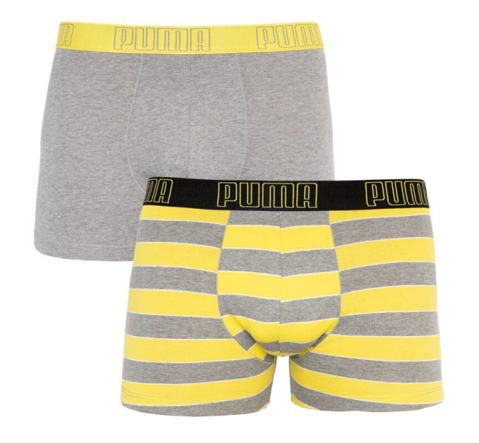Труси-боксери Puma Bold Stripe Boxer 2-pack L gray/white 501001001-020