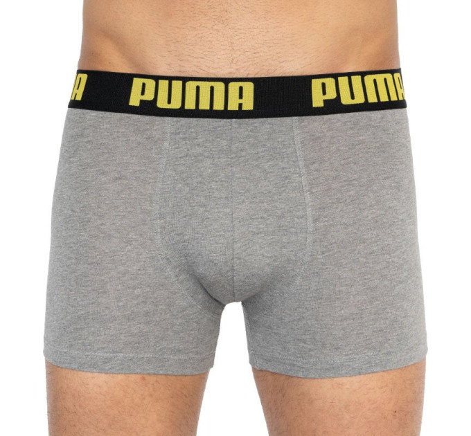 Труси-боксери Puma Statement Boxer 2-pack XL gray/yellow 501006001-020