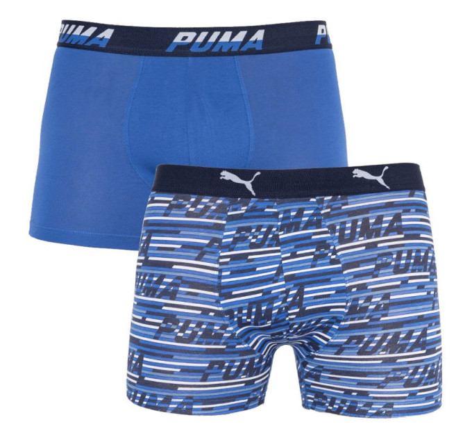 Труси-боксери Puma Logo AOP Boxer 2-pack L blue 501003001-010