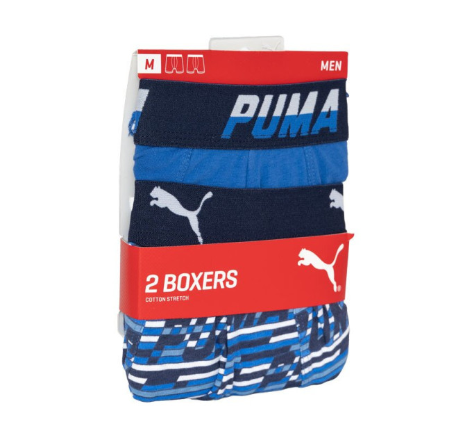 Труси-боксери Puma Logo AOP Boxer 2-pack L blue 501003001-010