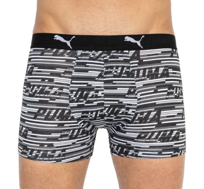 Труси-боксери Puma Logo AOP Boxer 2-pack L gray/white/black 501003001-200