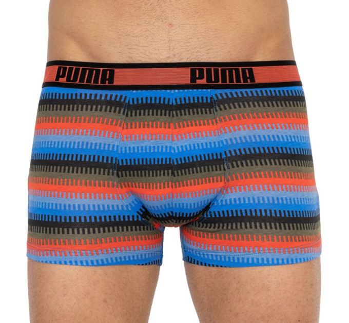 Труси-боксери Puma Worldhood Stripe Trunk 2-pack M black/red/blue 501004001-030