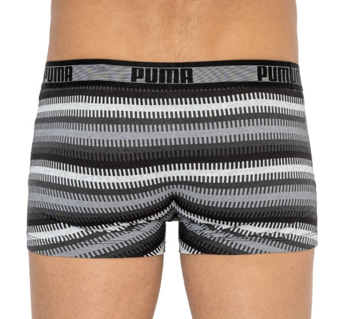Труси-боксери Puma Worldhood Stripe Trunk 2-pack S black/gray/white 501004001-200