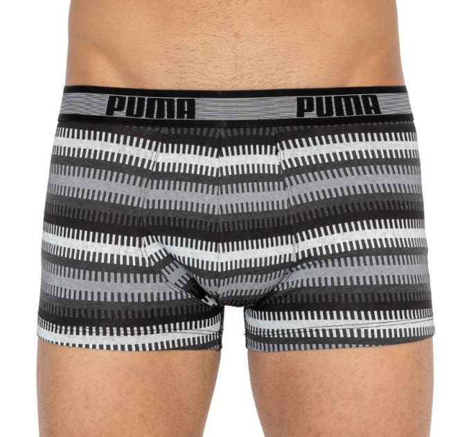 Труси-боксери Puma Worldhood Stripe Trunk 2-pack S black/gray/white 501004001-200