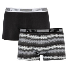 Труси-боксери Puma Worldhood Stripe Trunk 2-pack S black/gray/white 501004001-200