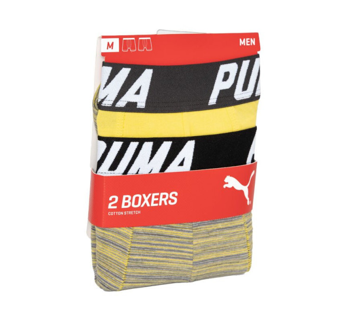Труси-боксери Puma Bold Stripe Boxer 2-pack S gray/white 501002001-020