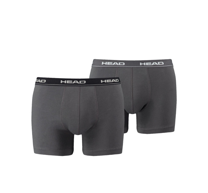 Труси-боксери Head Basic Boxer 2-pack S gray 841001001-415