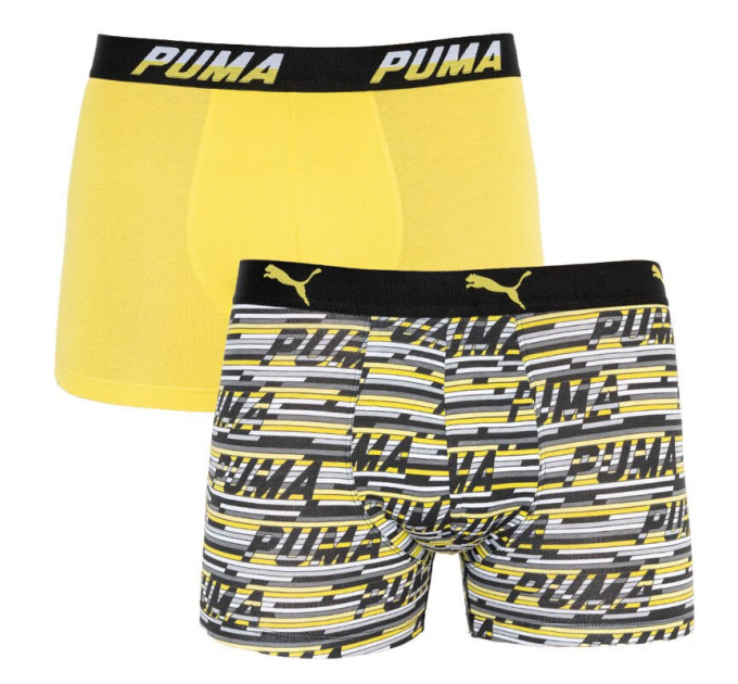 Труси-боксери Puma Logo AOP Boxer 2-pack S yellow/gray 501003001-020
