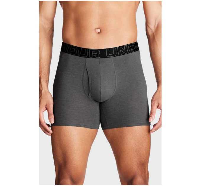 Чоловічі Труси Underwear Boxers UA PERFORMANCE COTTON - SOLID 6 3PK Сірий 2XL (1383889-025 2XL)