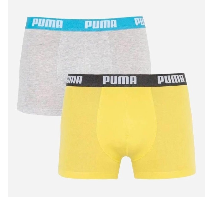 Труси-боксери Puma BASIC BOXER 2P сірий, жовтий Чол XL 521015001-006 XL
