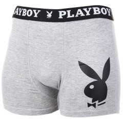 Труси-боксери Playboy Men's Underwear Classic 1-pack L grey ANNYA-0203