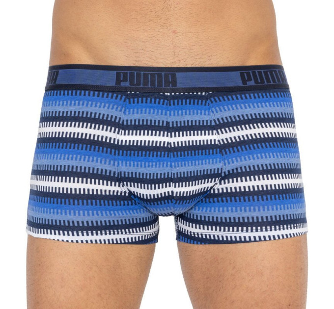 Труси-боксери Puma Worldhood Stripe Trunk 2-pack M gray/blue 501004001-010
