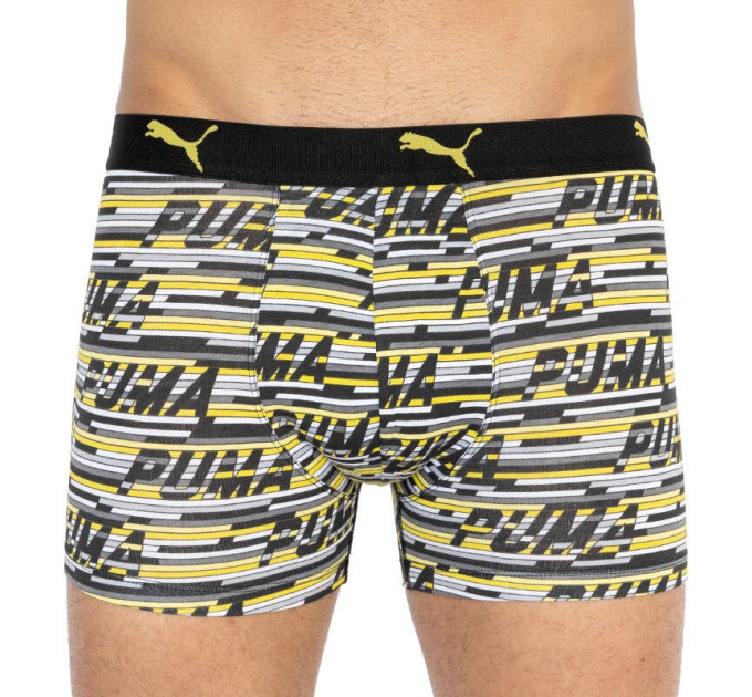 Труси-боксери Puma Logo AOP Boxer 2-pack M yellow/gray 501003001-020