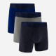 Труси UA Underwear Boxers UA PERFORMANCE COTTON - SOLID 6 3PK Синій, Сірий, Темно-синій S (1383889-410 S)