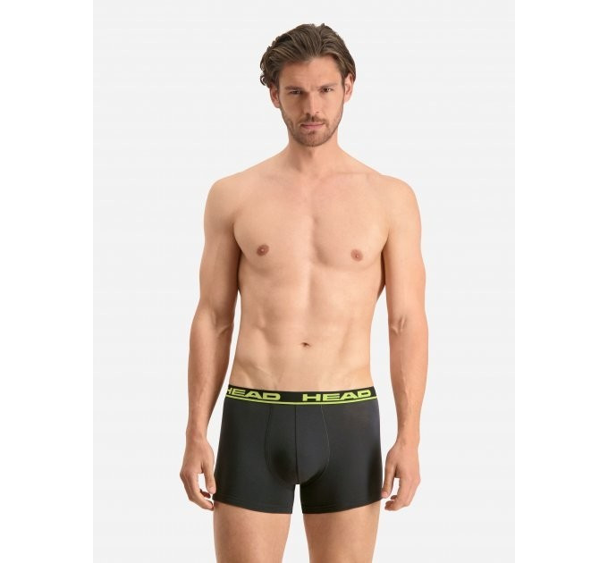 Труси-боксери HEAD BASIC BOXER 2P графітовий, жовтий Чол S 701202741-009 S