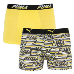 Труси-боксери Puma Logo AOP Boxer 2-pack L yellow/gray 501003001-020