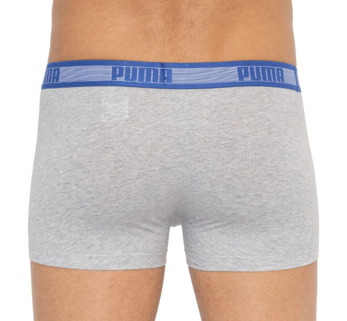 Труси-боксери Puma Worldhood Stripe Trunk 2-pack L gray/blue 501004001-010