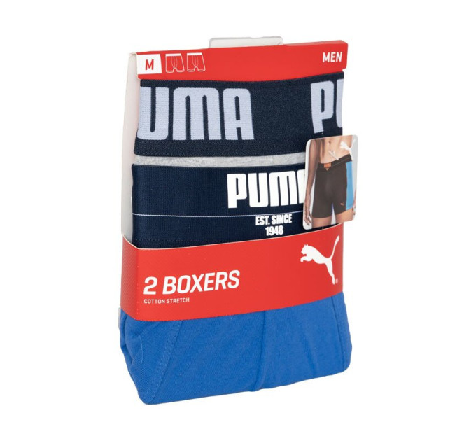 Труси-боксери Puma Statement Boxer 2-pack M blue/gray 501006001-010