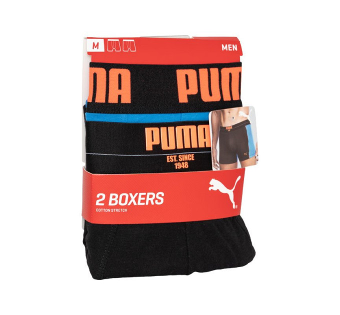 Труси-боксери Puma Statement Boxer 2-pack XL black/blue 501006001-030