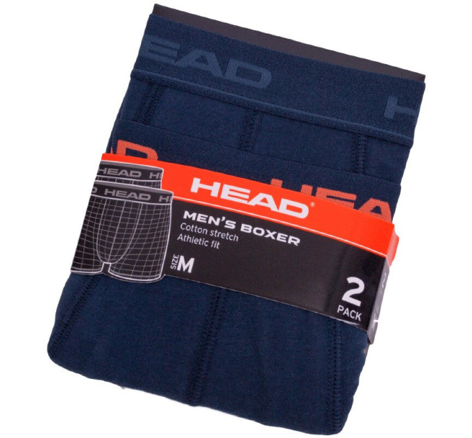 Труси-боксери Head Basic Boxer 2-pack navy S navy blue 841001001-493