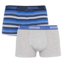 Труси-боксери Puma Worldhood Stripe Trunk 2-pack XL gray/blue 501004001-010