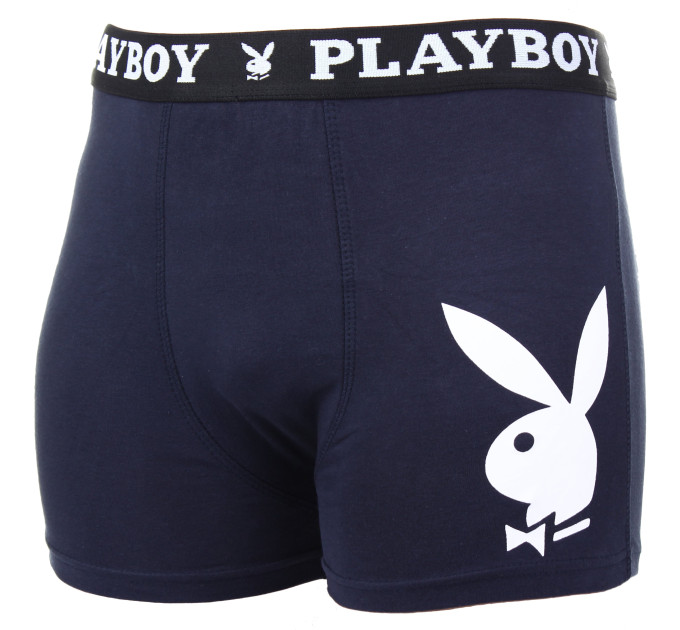Труси-боксери Playboy Men's Underwear Classic 1-pack M blue ANNYA-0309 Труси-боксери Playboy Men's Underwear Classic 1-pack M blue ANNYA-0309