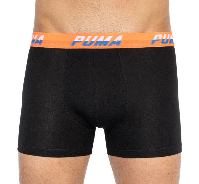 Труси-боксери Puma Logo AOP Boxer 2-pack S black/orange/blue 501003001-030