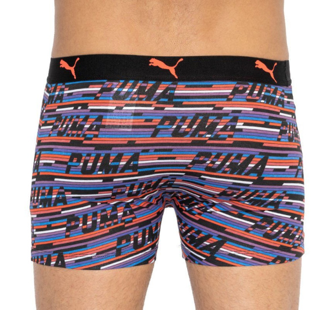 Труси-боксери Puma Logo AOP Boxer 2-pack S black/orange/blue 501003001-030