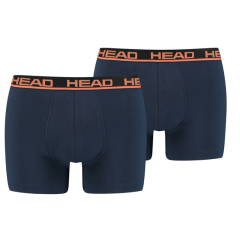 Труси-боксери Head BASIC BOXER 2P Темно-синій; Помаранчевий L (701202741-010 L)