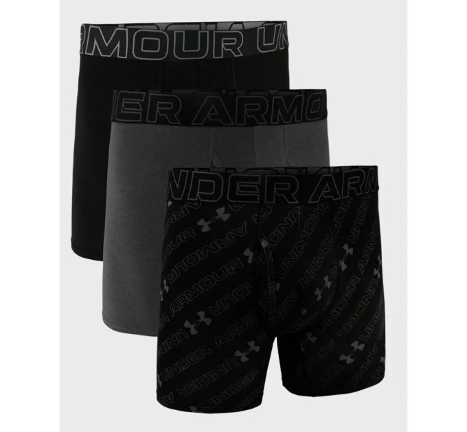 Труси UA M Perf Cotton Nov 6in чорний Чол SM 1383890-001 SM