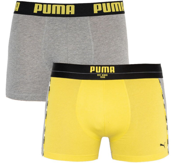 Труси-боксери Puma Statement Boxer 2-pack S gray/yellow 501006001-020