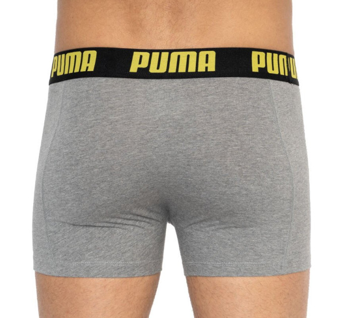 Труси-боксери Puma Statement Boxer 2-pack S gray/yellow 501006001-020