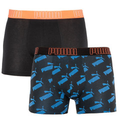 Труси-боксери Puma Big Logo AOP Boxer 2-pack S black/blue 501012001-030 Труси-боксери Puma Big Logo AOP Boxer 2-pack S black/blue 501012001-030