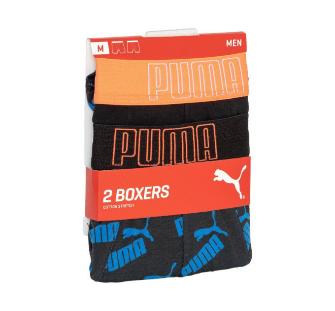 Труси-боксери Puma Big Logo AOP Boxer 2-pack S black/blue 501012001-030