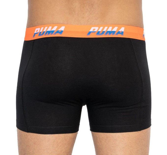 Труси-боксери Puma Logo AOP Boxer 2-pack M black/orange/blue 501003001-030