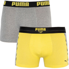 Труси-боксери Puma Statement Boxer 2-pack M gray/yellow 501006001-020