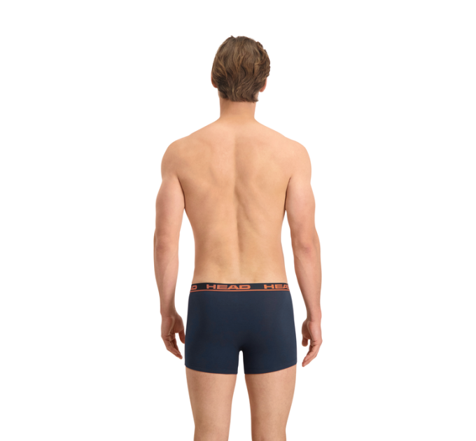 Труси-боксери Head BASIC BOXER 2P Темно-синій; Помаранчевий XXL (701202741-010 XXL)