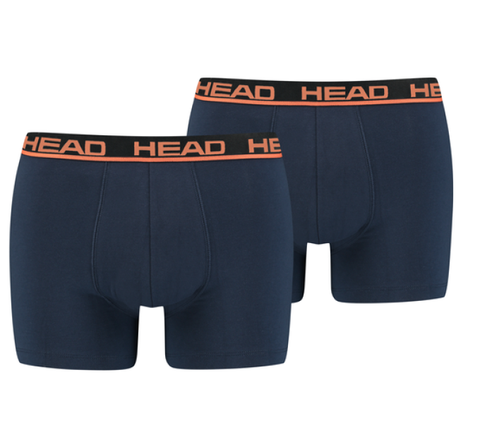 Труси-боксери Head BASIC BOXER 2P Темно-синій; Помаранчевий XXL (701202741-010 XXL)