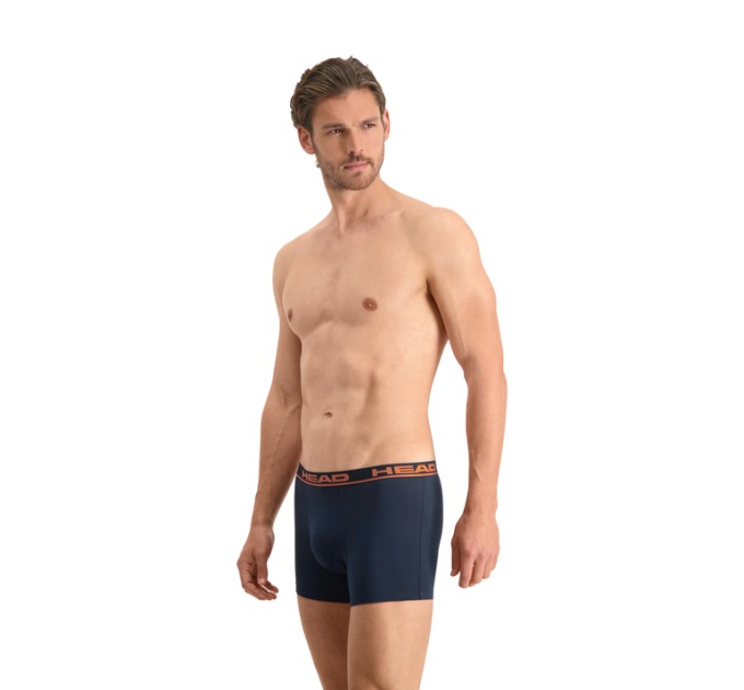 Труси-боксери Head BASIC BOXER 2P Темно-синій; Помаранчевий XXL (701202741-010 XXL)