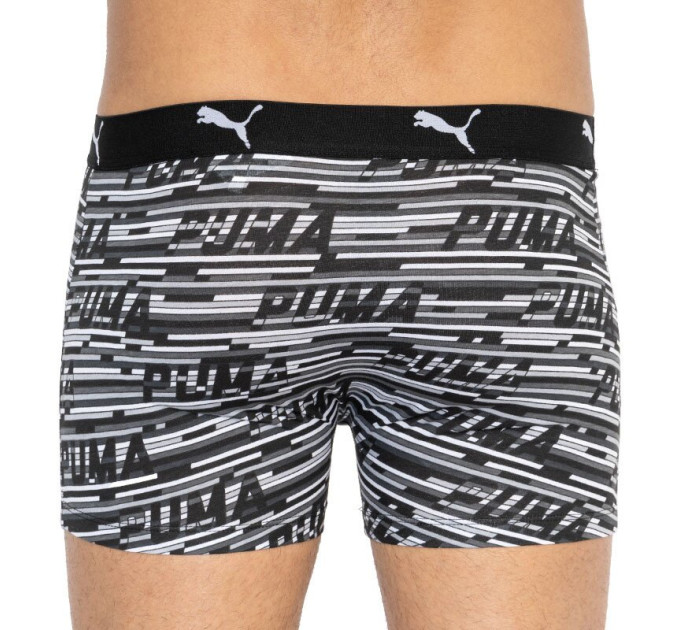 Труси-боксери Puma Logo AOP Boxer 2-pack S gray/white/black 501003001-200