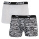 Труси-боксери Puma Logo AOP Boxer 2-pack S gray/white/black 501003001-200