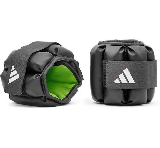 Обважнювачі для щиколотки/зап'ястя Adidas Performance Ankle/Wrist Weights - 4 чорний, зелений Уні 2.0 кг ADWT- 12634