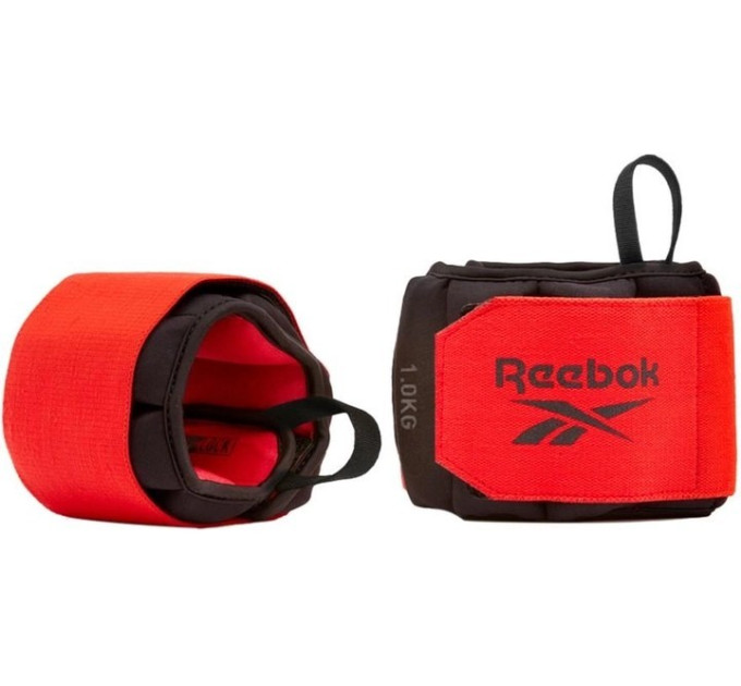 Обважнювачі зап'ястя Reebok Flexlock Wrist Weights чорний, червоний Уні 1.5 кг RAWT-11262 Обважнювачі зап'ястя Reebok Flexlock Wrist Weights чорний, червоний Уні 1.5 кг RAWT-11262