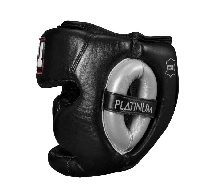 Боксерський шолом TITLE Platinum Premier Full 2.0 Black L (капа в комплекті)